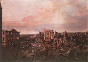 Bernardo Bellotto Ruines de la Pirnaische Vorstadt a Dresde painting